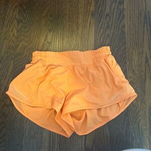 Bright Orange Lululemon Shorts